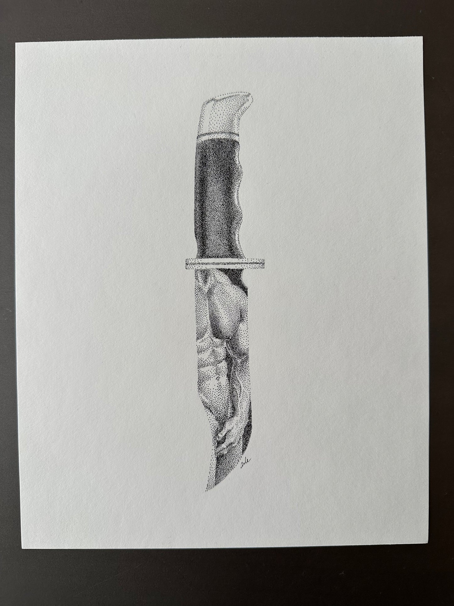 Knife 4 - Original Drawing
