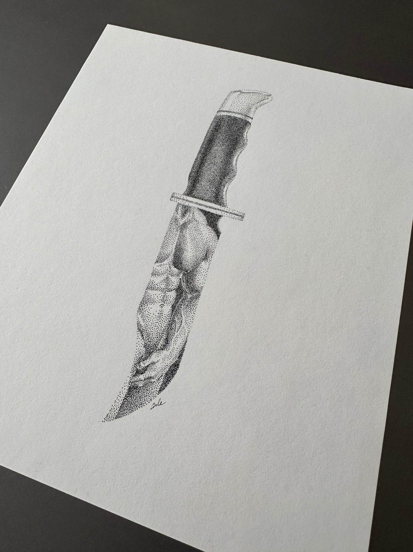 Knife 4 - Original Drawing