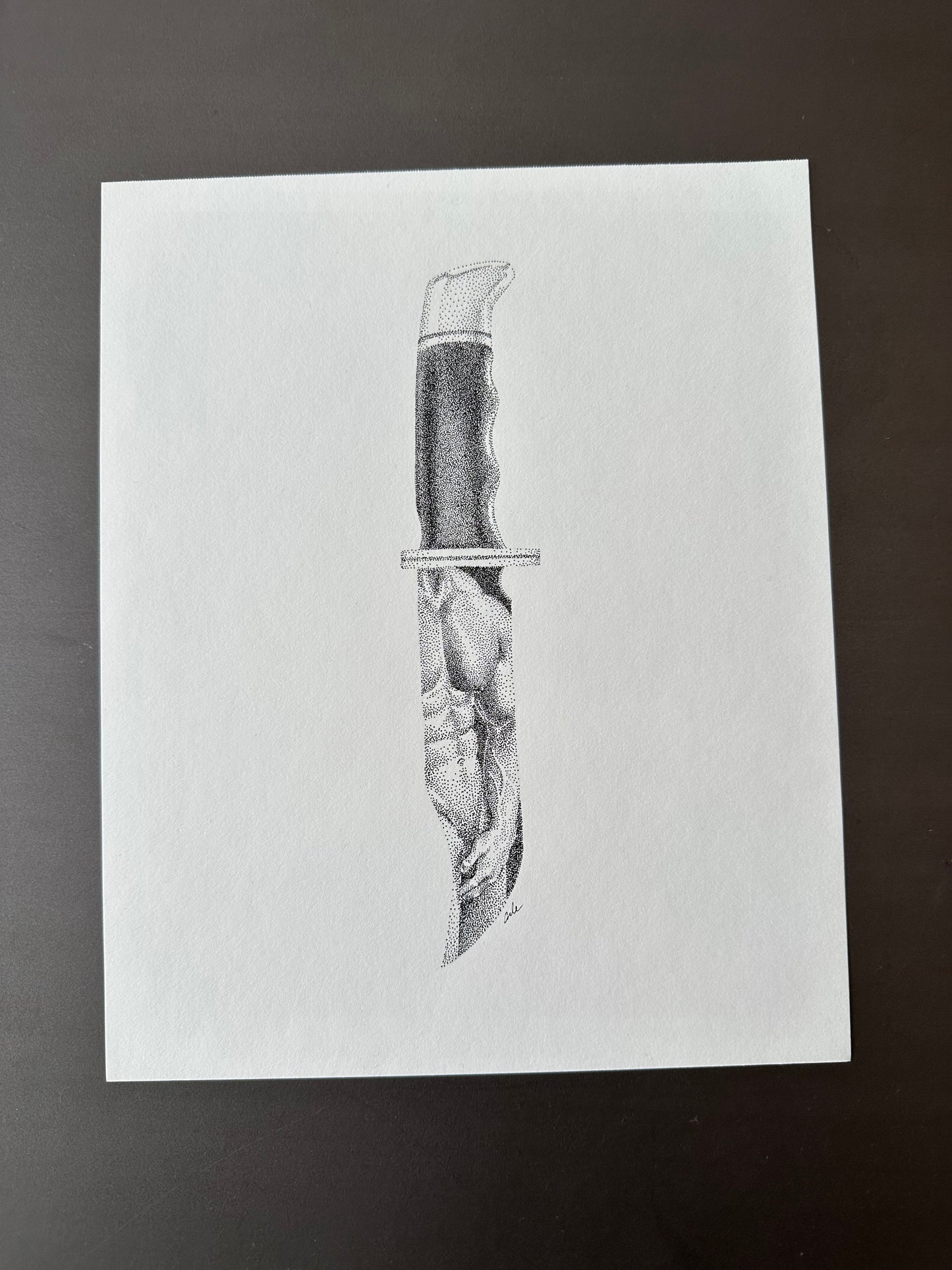 Knife 4 - Original Drawing