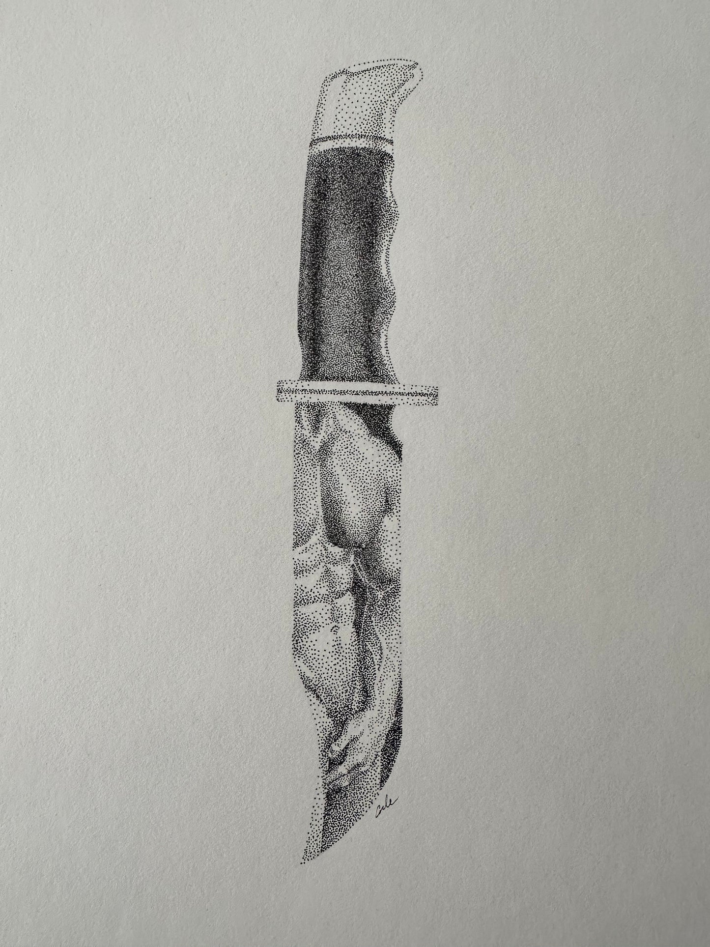 Knife 4 - Original Drawing