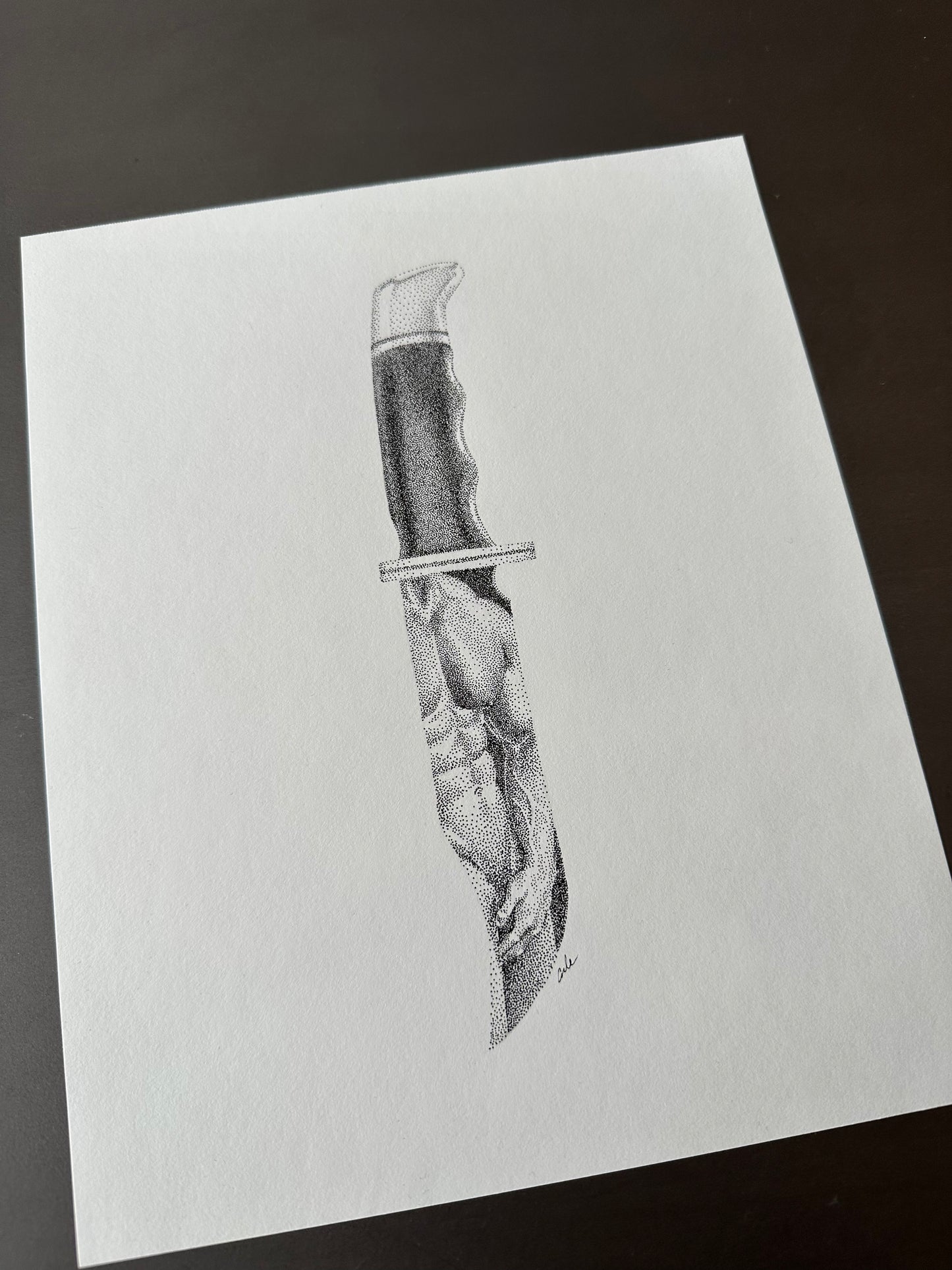 Knife 4 - Original Drawing