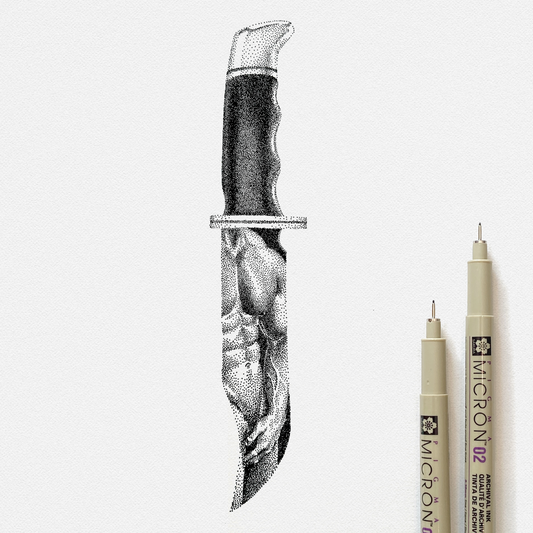 Knife 4 - Original Drawing