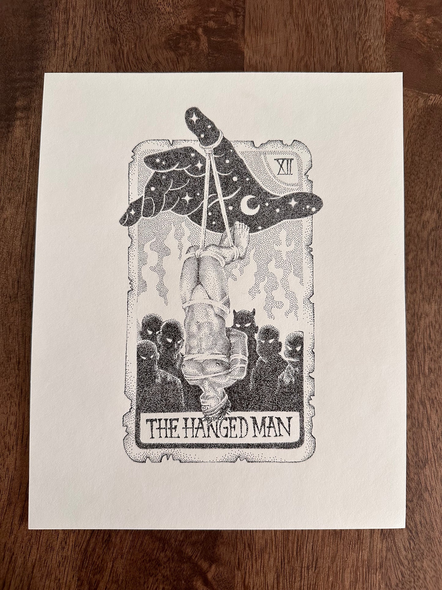 The Hanged Man Tarot Card - Original Drawing