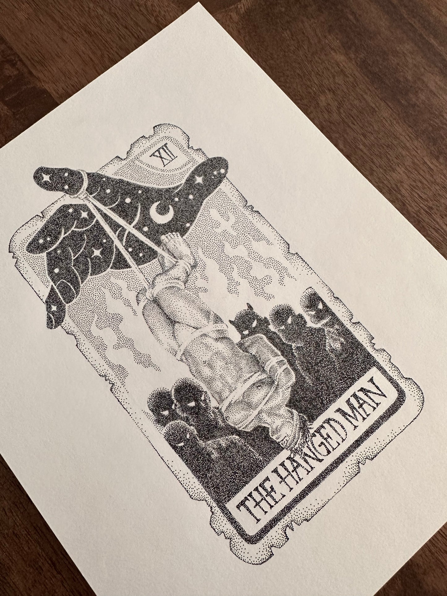 The Hanged Man Tarot Card - Original Drawing