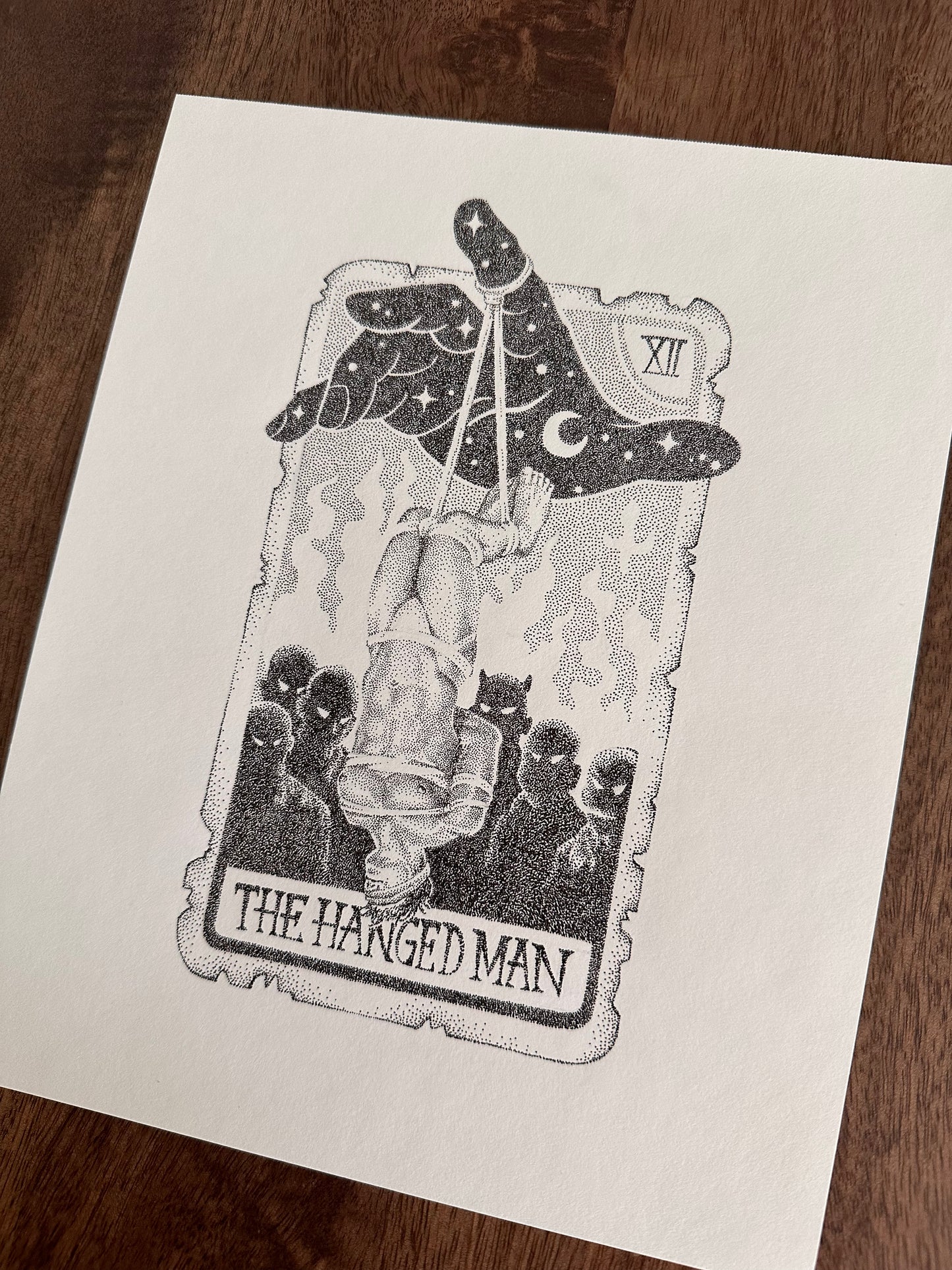 The Hanged Man Tarot Card - Original Drawing