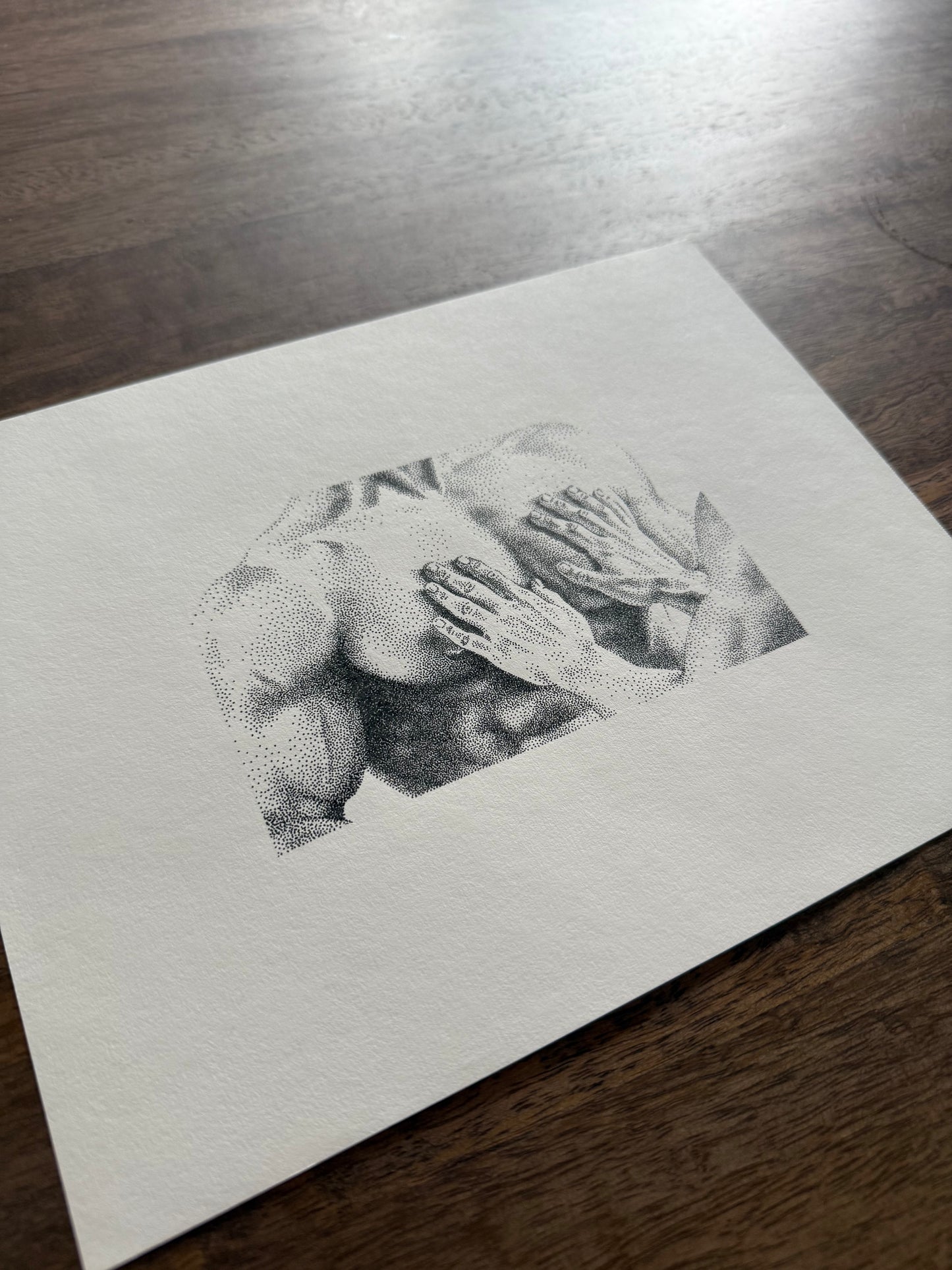 Hands All Over - Original Drawing
